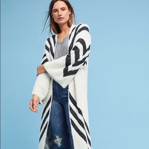 Anthropologie Sleeping On Snow Chevron Kimono